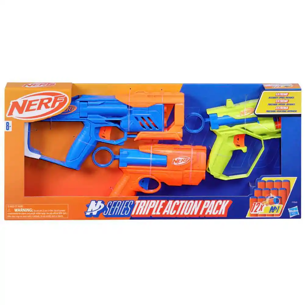 Nerf Lanzador Series Pack Triple Acción