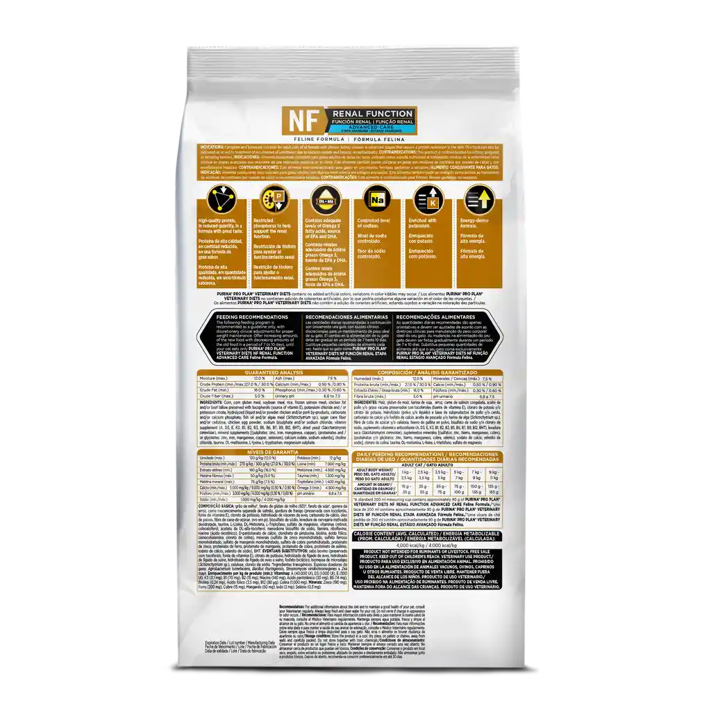 Comida para gato Purina Pro Plan Veterinary Diets NF Enfermedad Renal Etapa Avanzada 1,5 kg