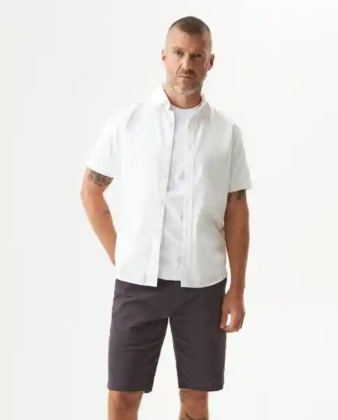 Camisa Dyed Twill Crudo Pristino Claro Talla L Chevignon