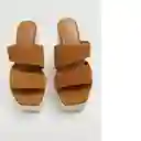 Sandalias Menos Cuero Talla 37 Mujer Mango