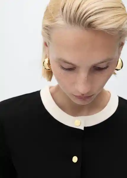 Cárdigan Peri Negro Talla M Mujer Mango
