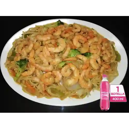 Combo Lo Mein con Camarón + Postobón Manzana 400 ml
