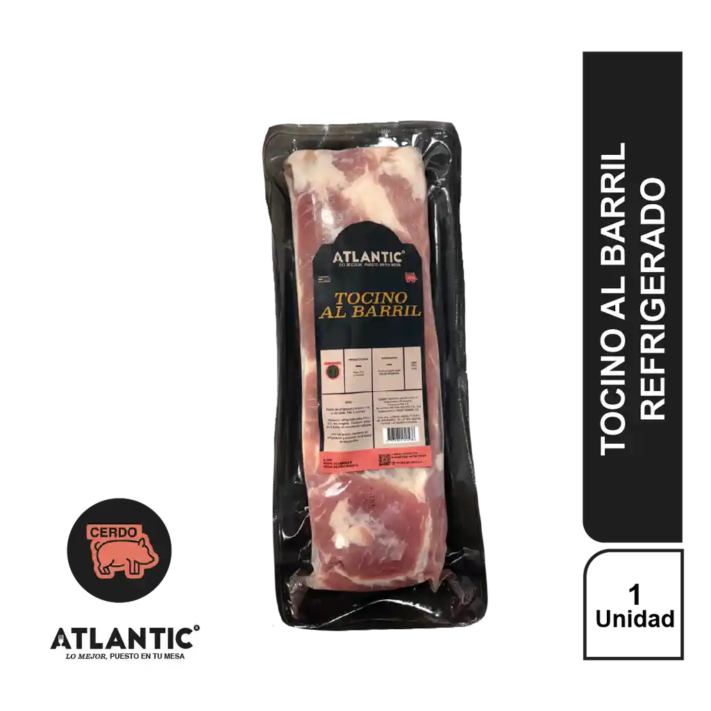Tocino Al Barril Atlantic X 400G