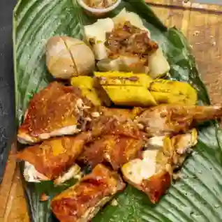 1/2 Pollo asado al barril