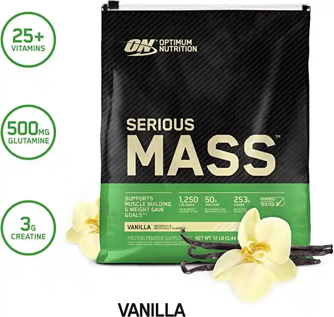 optimum nutrition Proteina serious mass vainilla