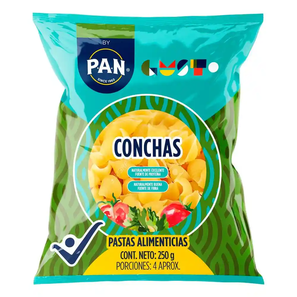 Pastas Pan Alimenticias Conchas (250 Gr)
