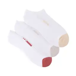 Medias Deportivas Tobilleras Cortas Femenino Kors X3 Punto Blanco Talla 9-11