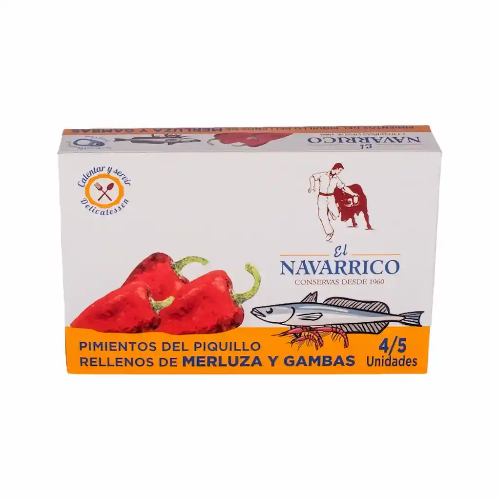 El Navarrico Pimientos del Piquillo Merluza y Gambas