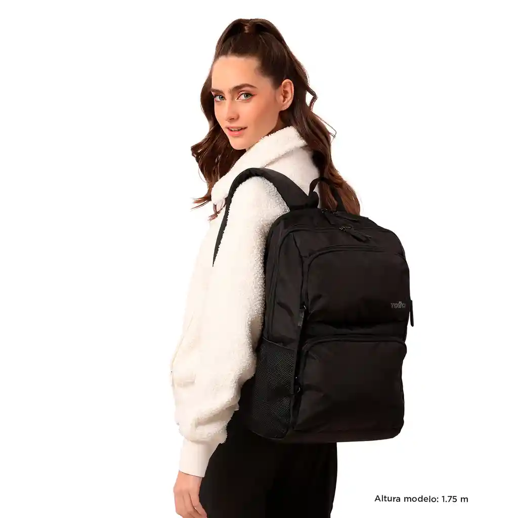 Morral Universitario Porta Pc 14" Cloud Negro Unisex