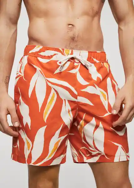 Traje del Bañador Pau Naranja Talla S Hombre Mango