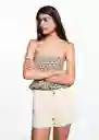 Short Mini Beige Talla 22 Niñas Mango