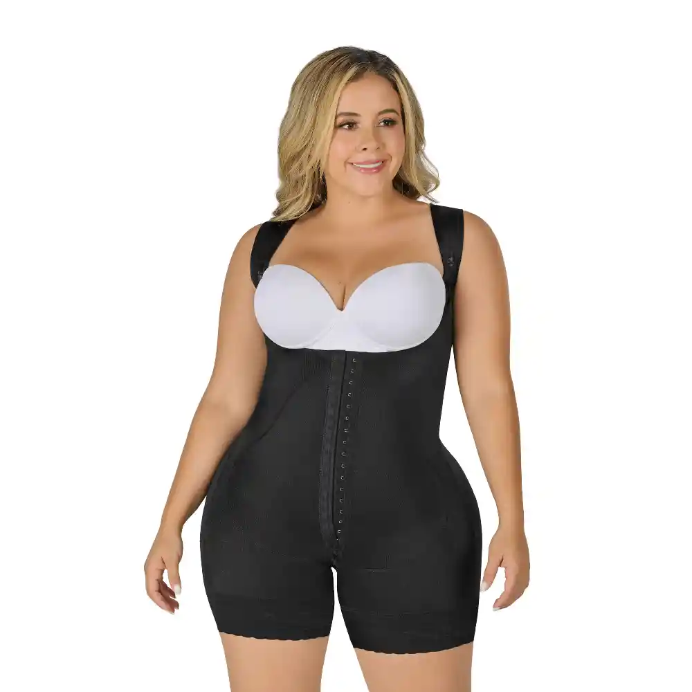 Faja Corta Myd Refuerzo Abdomen Negro Talla S F00463