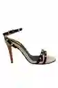 Sandalia Tacon Negro Para Mujer Eugene