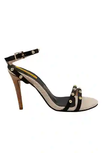 Sandalia Tacon Negro Para Mujer Eugene