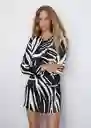 Vestido Delfina Negro Talla XS Mujer Mango