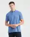 Camiseta Polo Clasic Azul Mezclilla Medio S Chevignon