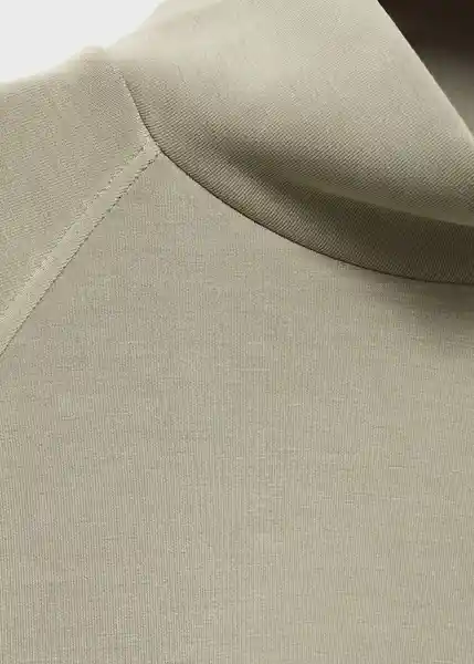 Buzo Sudadera Nei Khaki Talla M Mujer Mango