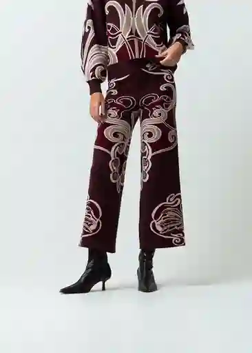 Pantalón Mujer Morado Sombrío Ultra Oscuro T M 532G076 Naf Naf