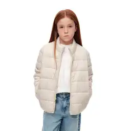 Chaqueta Acolchada Sin Capucha Con Bolsillos Kids Femenino Layef Gef