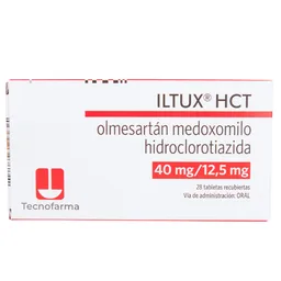 Iltux Hct Olmesartan/hidroclorotiazida 40/12.5 Mg