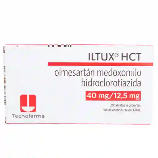 Iltux Hct Olmesartan/hidroclorotiazida 40/12.5 Mg