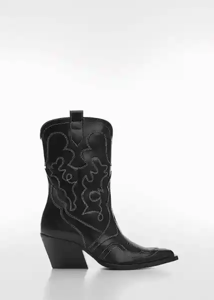 Botas Dolores Negro Talla 38 Mujer Mango