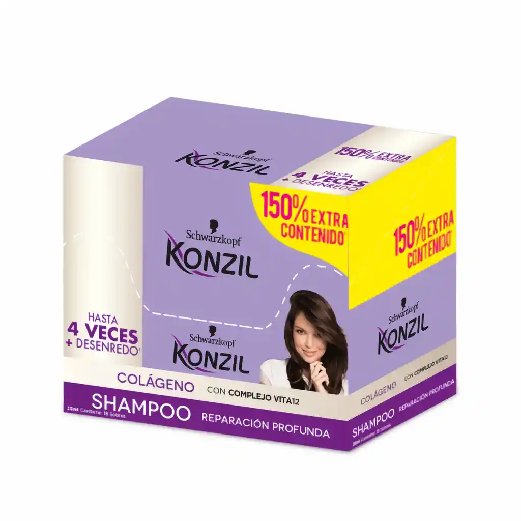Konzil Shampoo Reparación Profunda con Colágeno