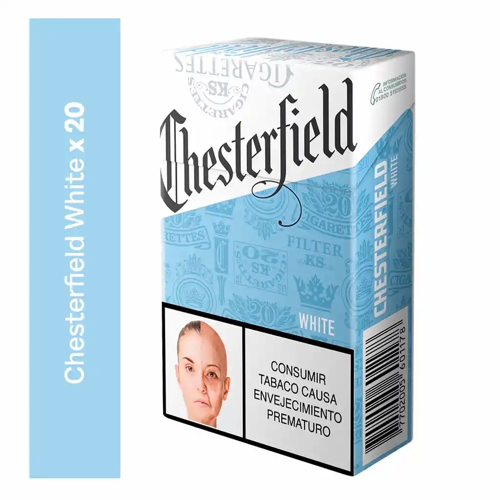 Chesterfield white 20 Und
