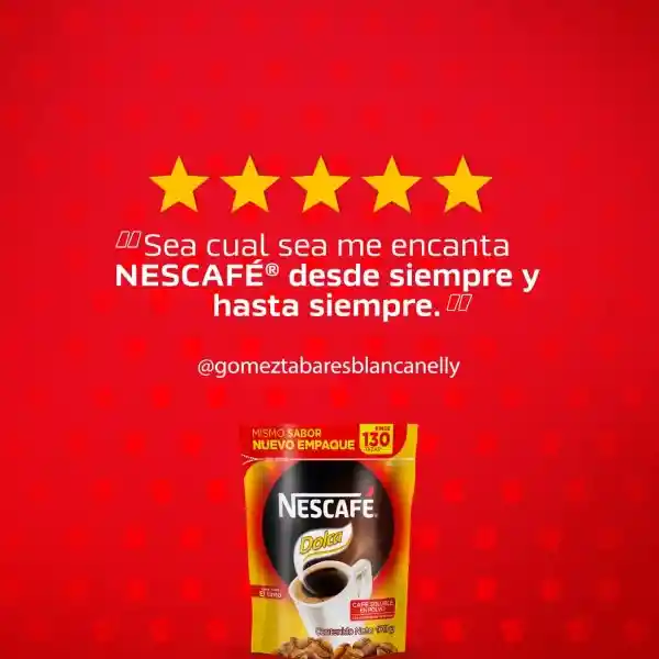 Café soluble  NESCAFÉ DOLCA  x 73g