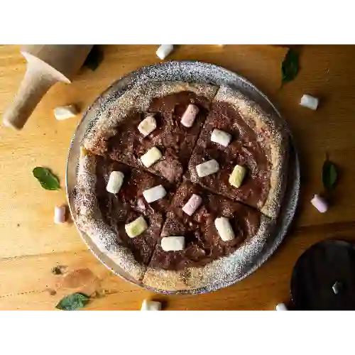 Pizza Chocolate y Masmelos