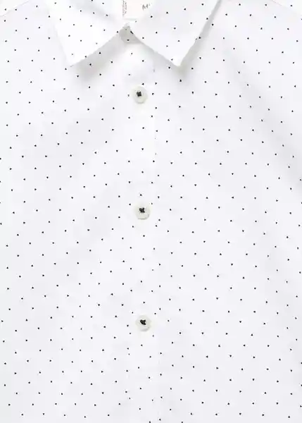 Camisa Camilo Blanco Talla 07 Niños Mango