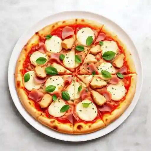 Pizza Mediana Pollo Jamón