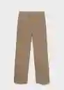 Pantalón Carlosw Topo Talla 38 Mujer Mango