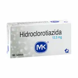 Mk Hidroclorotiazida (12.5 mg) 30 Tabletas