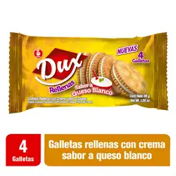 Dux Galletas Rellenas Sabor a Queso Blanco