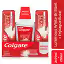 Colgate Crema Dental + Enjueague Bucal Luminous White Brilliant