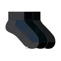 Medias Deportivas Cortas Masculino New Berlina X3 Punto Blanco Talla 10-12