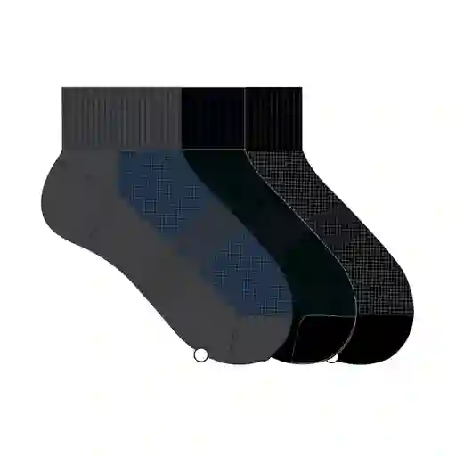 Medias Deportivas Cortas Masculino New Berlina X3 Punto Blanco Talla 10-12
