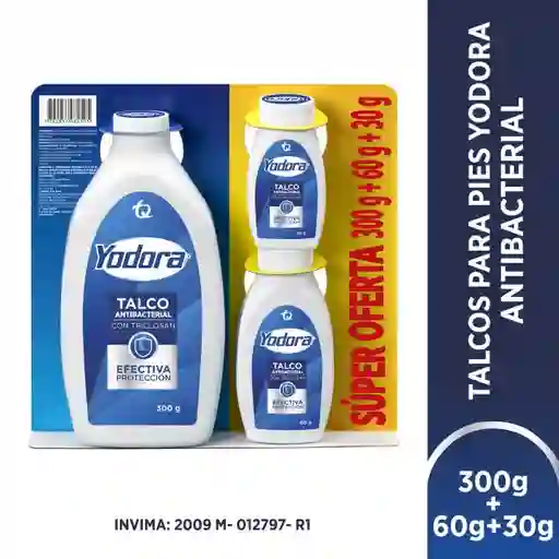 Yodora Talco Antibacterial con Triclosán