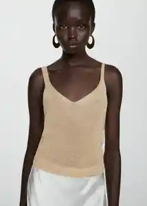 Top Kling Oro Talla XL Mujer Mango