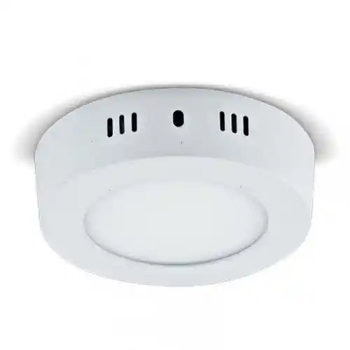 Nippon America Panel Led Sobreponer Redondo 6w 6500k Luz Fría