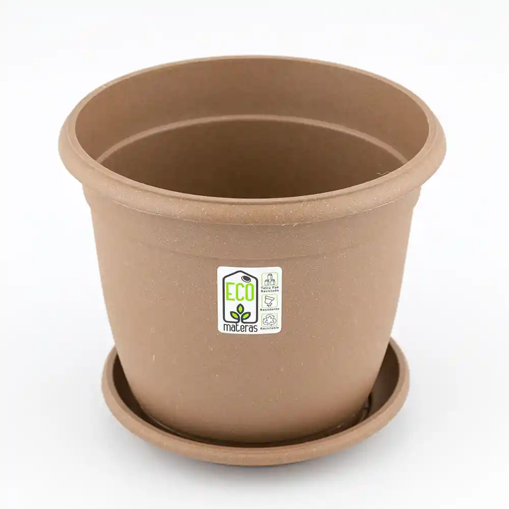 Maceta Fercon Eco Genova 26x22 Terracota Plastico 03410423 X
