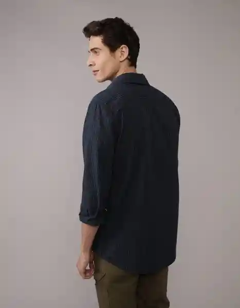 Camisa Hombre Azul Talla LARGE 2722487 American Eagle