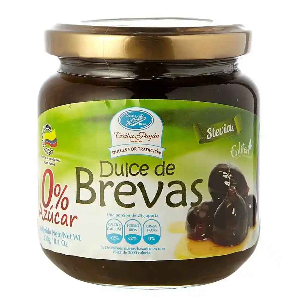 Dulces del Valle Dulce de Brevas sin Azúcar