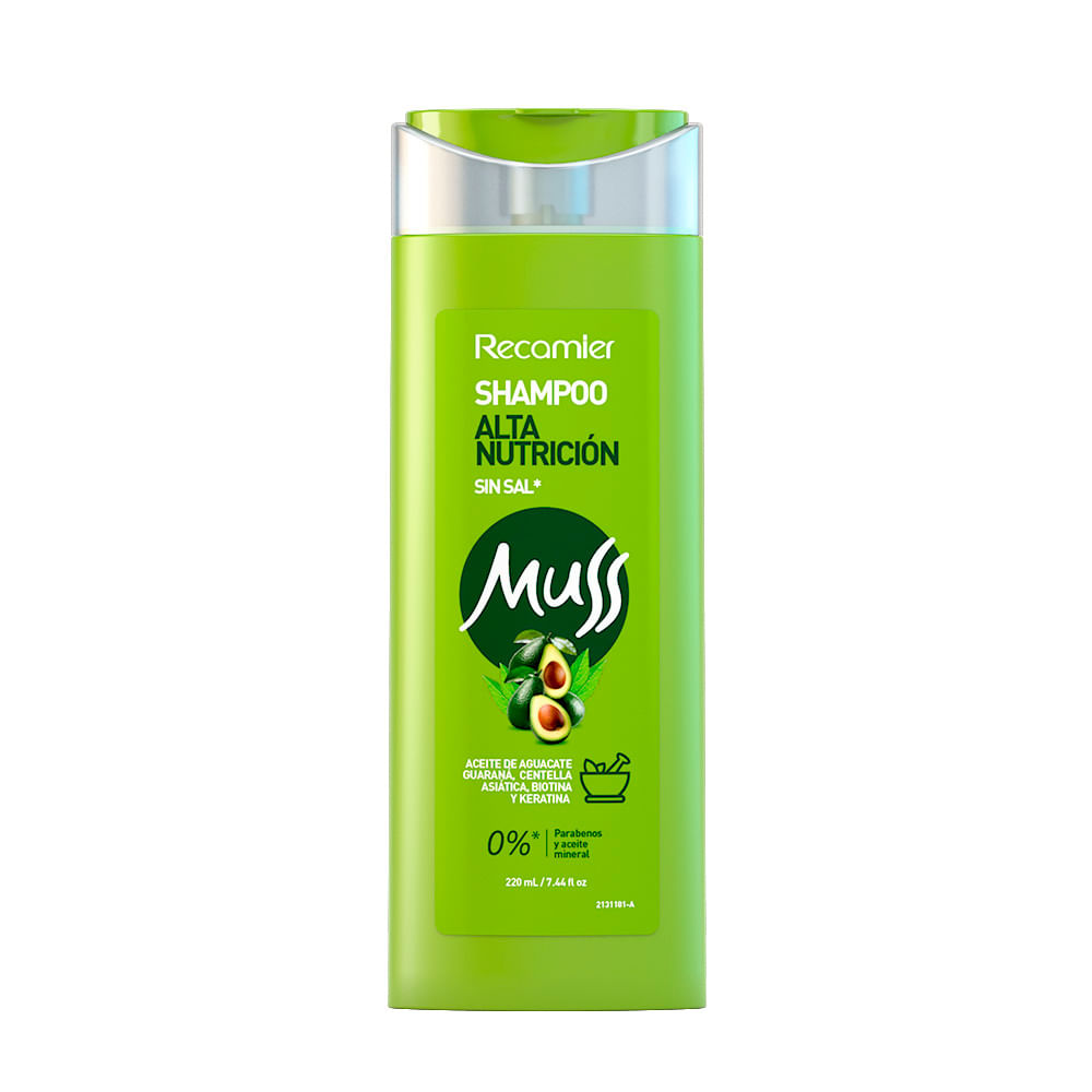 Muss Shampoo Alta Nutrición sin Sal 220 ml