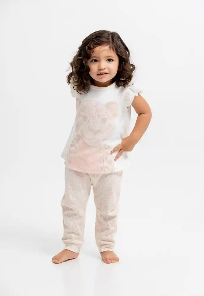 Pijama Dos Piezas Bebita 3/6 Meses-estamp 1