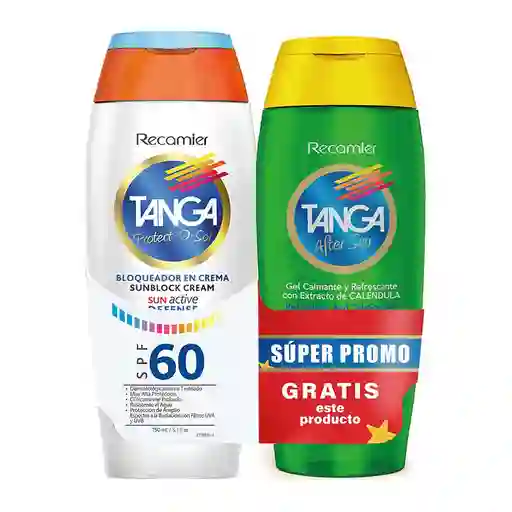 Tanga Bloqueador Solar en Crema SPF 60 + Gel Calmante y Refrescante 