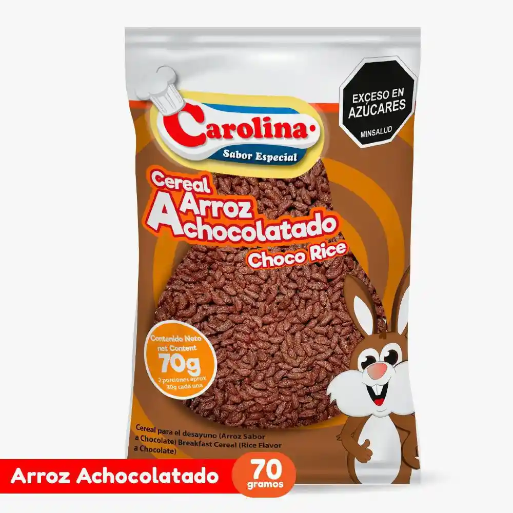 Cereal Carolina Arroz Achocolatado (70 Gr)
