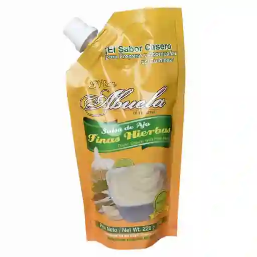D' La Abuela Salsa de Ajo con Finas Hierbas