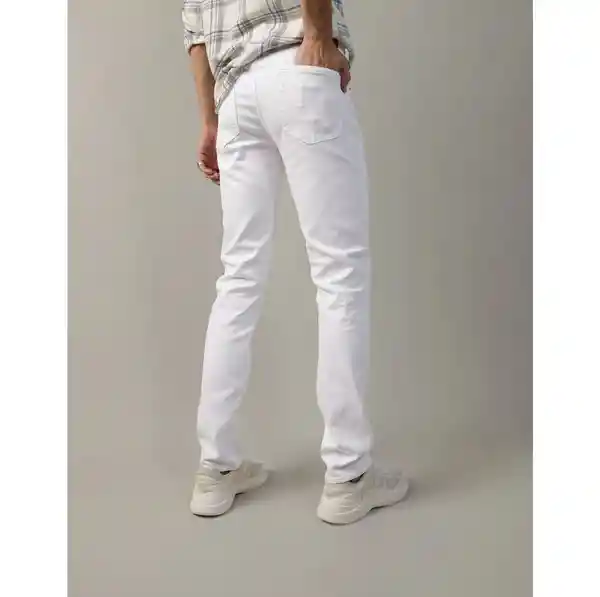 Jean Slim Hombre Blanco Talla 31 x 30 American Eagle